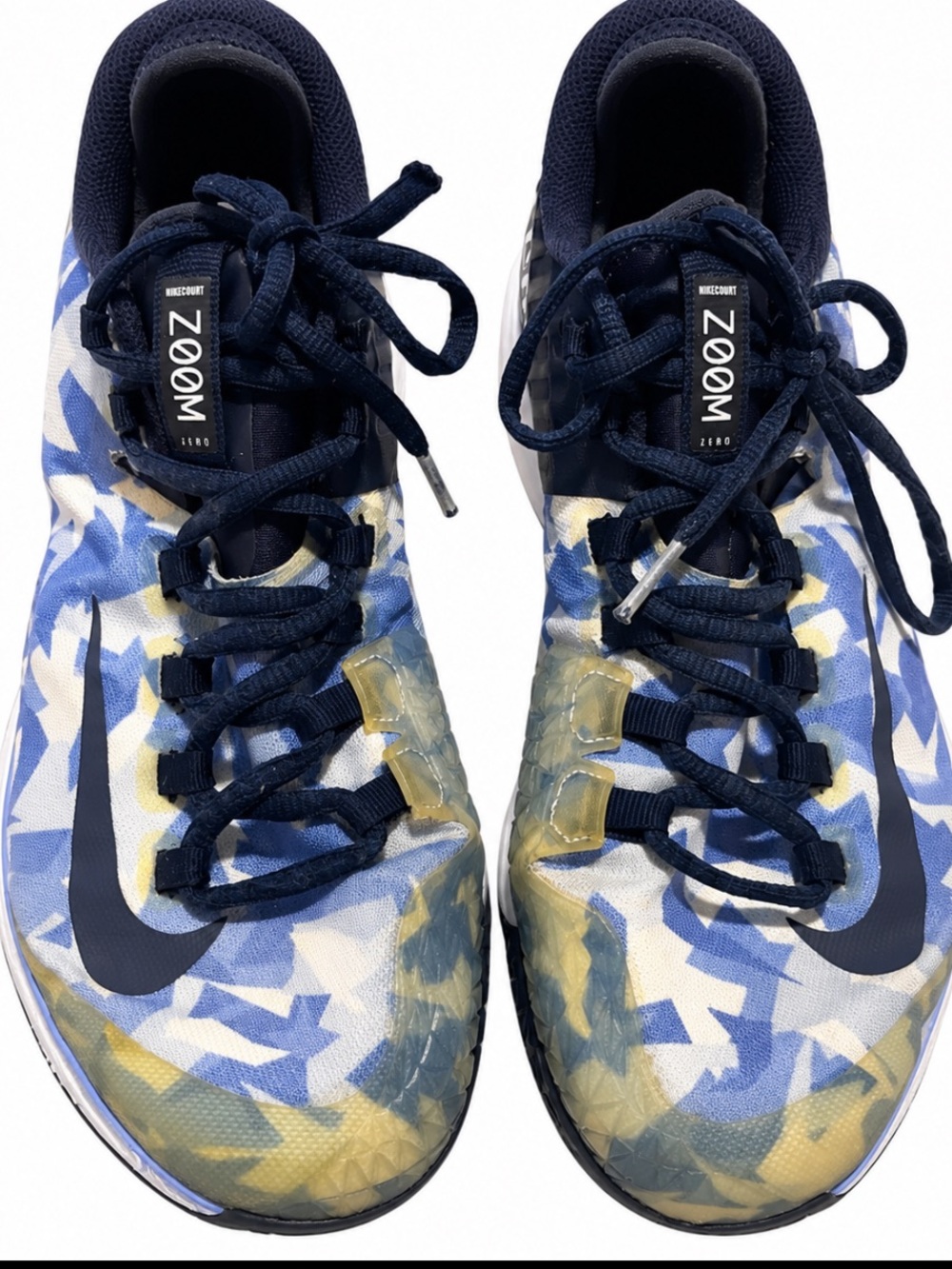 NikeCourt Air Zoom Zero HC Women’s 7 Blue Camo Tennis Shoes AA8022-406